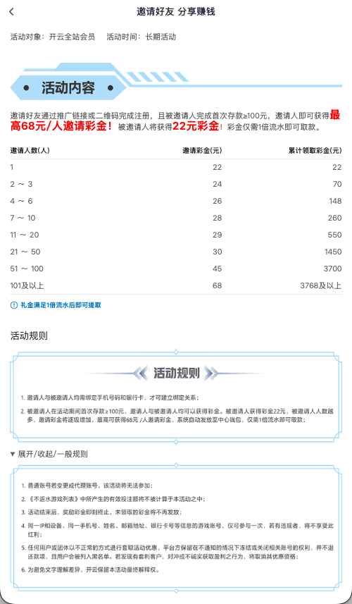 开云体育邀请好友注册分享活动